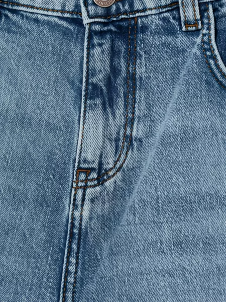 Τζιν με ίσιο πόδι Guess μπλε