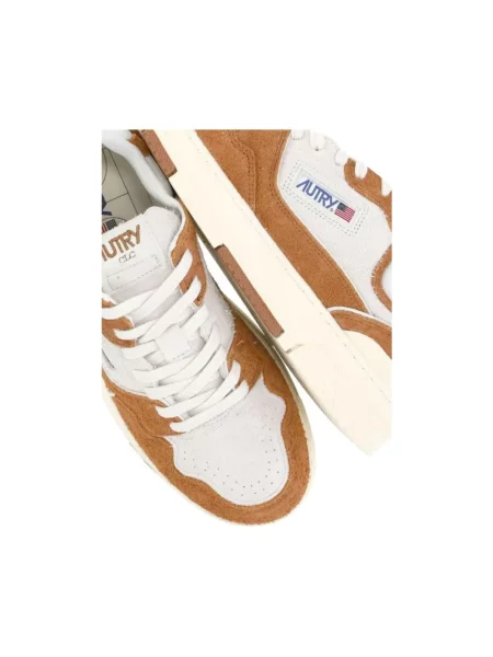 Sneakersy Autry brązowe