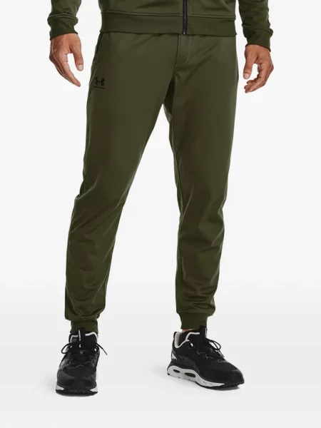 Pantaloni Under Armour cu imagine alergare verde