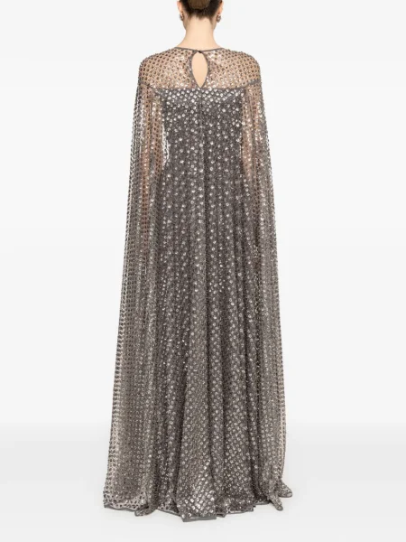 Rochie maxi Nissa de costum gri