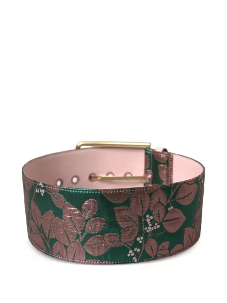 Virágos jacquard öves öv Dolce & Gabbana zöld