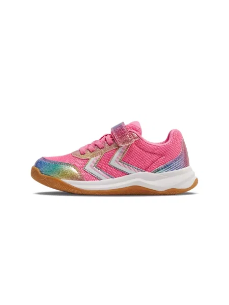 Hummel Pantofi sport albastru / auriu / roz deschis alb