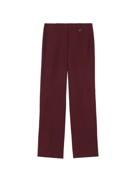 Pantaloni Burberry de lână roșu