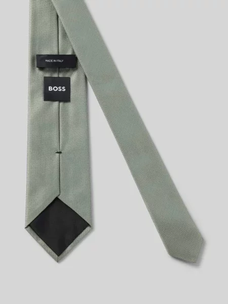 Krawat z mieszanka jedwabiu model H-Tie 75 Boss