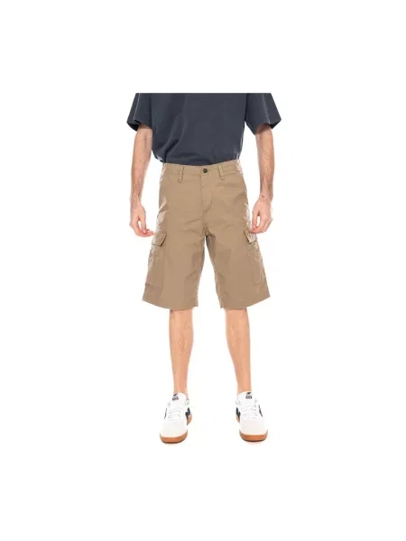 Krótkie szorty cargo Carhartt Wip brązowe