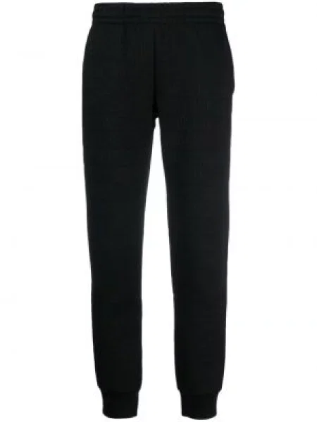 Pantaloni Moschino alergare cu autograf negru