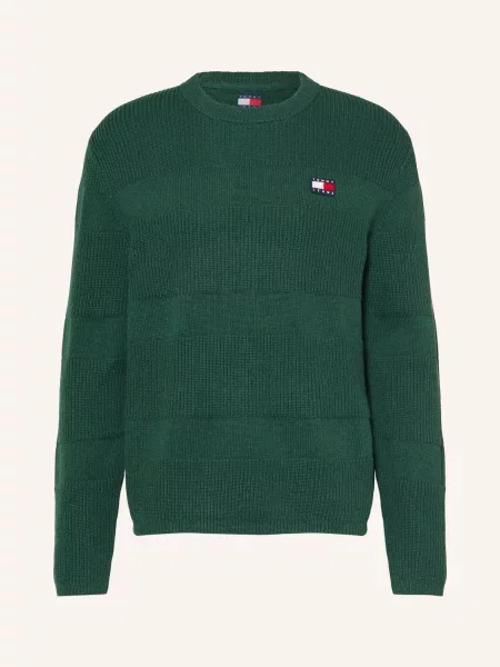 Tommy Jeans Sweter gruen zielony