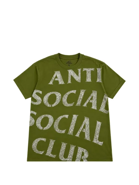 Tricou Anti Social Social Club cu imagine verde