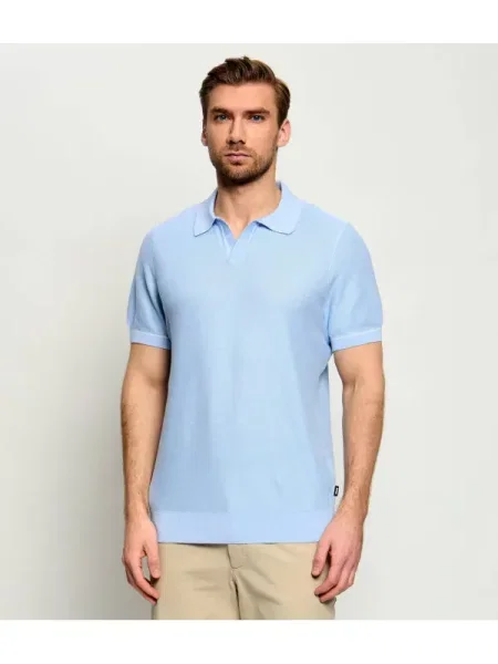 Tricou polo Boss Black negru