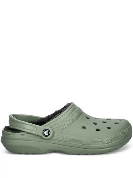 Papuci de casă Crocs cu perforații verde
