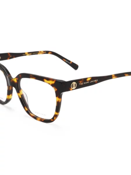 Ochelari de soare Marc Jacobs cu imprimeu geometric maro