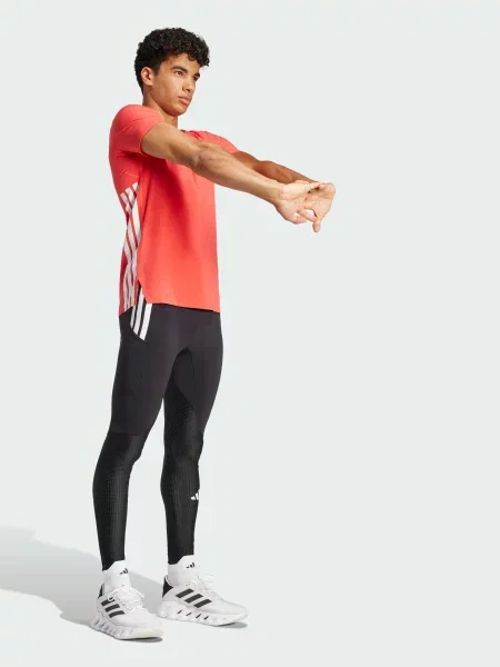 Легінси спортивні adidas adizero комбінований верх чорний
