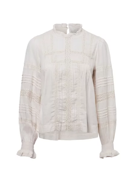 Neo Noir Letnia bluzka Ebba S Voile Kobiety jednolity 34 beżowy