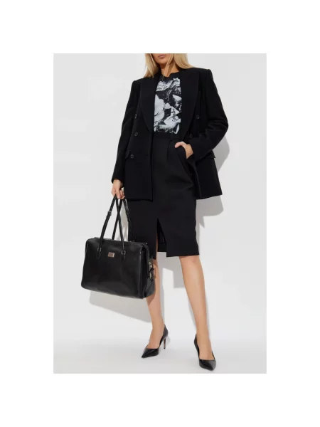 Koszulka Dolce And Gabbana z nadrukiem czarna