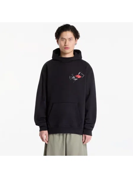 Φούτερ Jordan Pullover Hoodie Black/ University Red XXL μαύρο