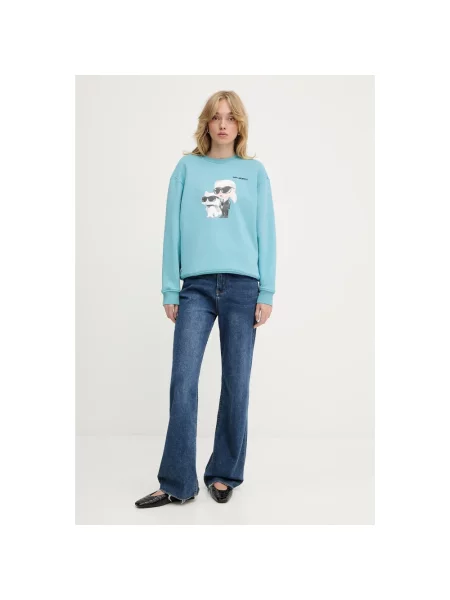Bluza Karl Lagerfeld niebieska