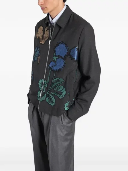 Geacă cămașă Paul Smith cu model floral gri
