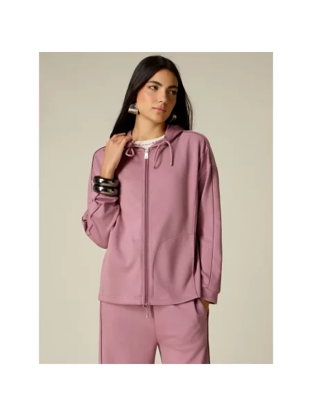Bluza z kapturem Oltre z kapturem różowa