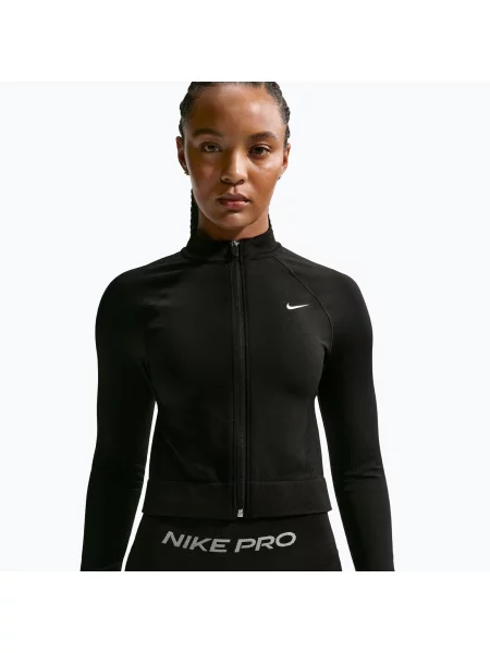 Bluză de antrenament pentru femei Nike Pro Seamless black/white alb