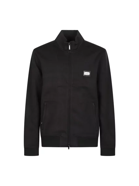 Bluza rozpinana Emporio Armani z logo czarna