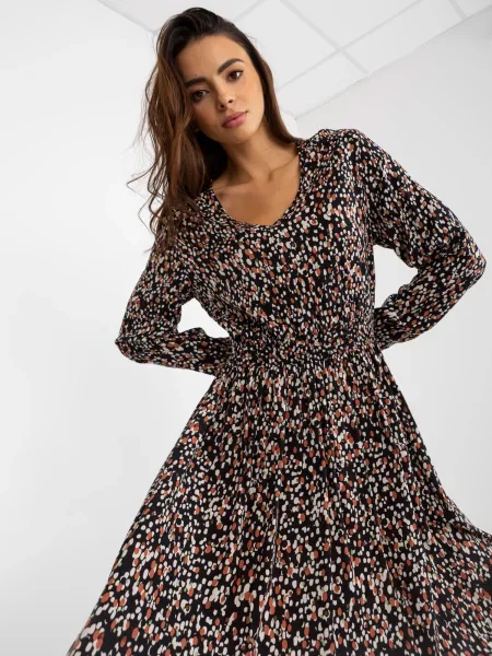 Rochie midi Fashionhunters de costum negru