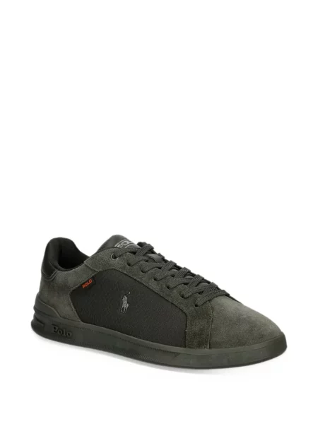 Кожени боти Polo Ralph Lauren бродирани бяло