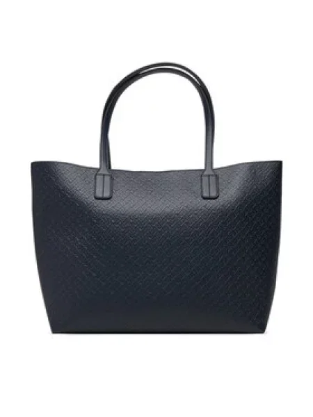 Tommy Hilfiger Táska Th Icon Tote Mono Sötétkék