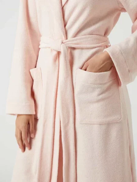Szlafrok z froty model ‘Robe Selection’ Hanro różowy
