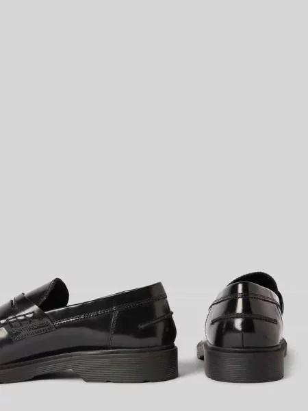 Mokasyny ze skóry model ‘DAX’ Jack&jones czarne