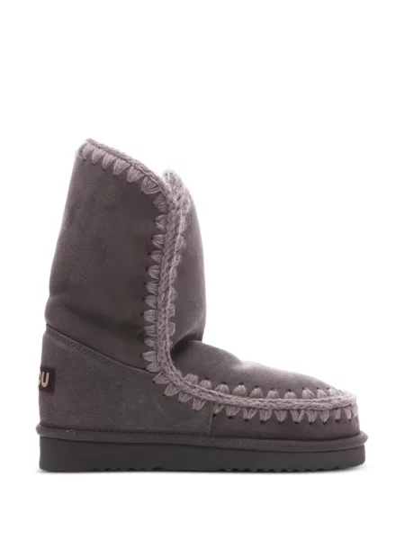 Botine Mou din piele de oaie gri