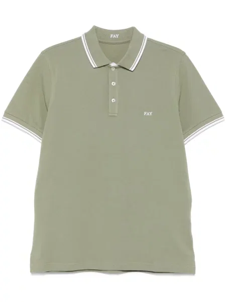 Polo Fay cu broderie verde