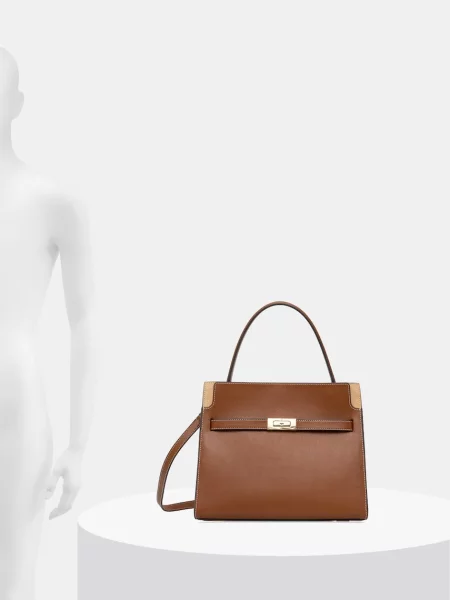 Кожаная сумка шоппер Tory Burch