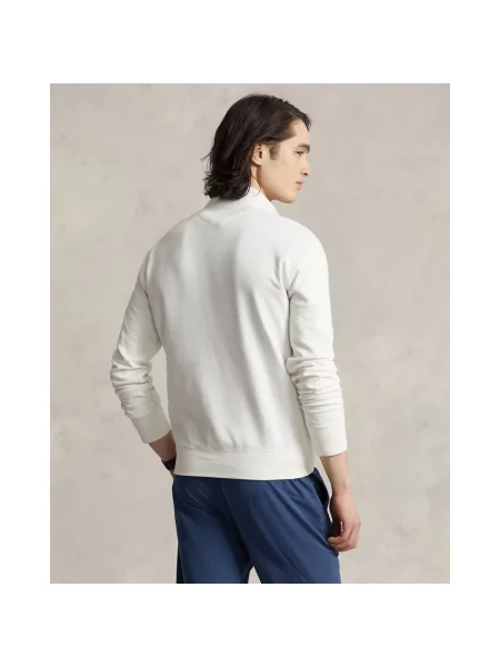 Dzianinowa bluza rozpinana Polo Ralph Lauren biała