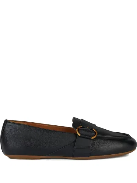Pantofi loafer Geox cu cataramă negru