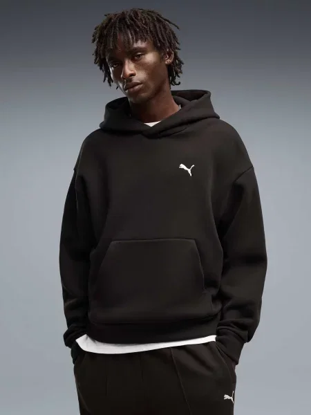 Флисовое худи Puma черное