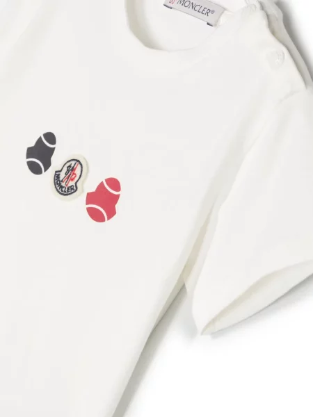 Koszulka dziecięca Moncler Enfant biała