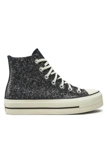Teniși Converse Chuck Taylor All Star Lift Platform Glitter negru