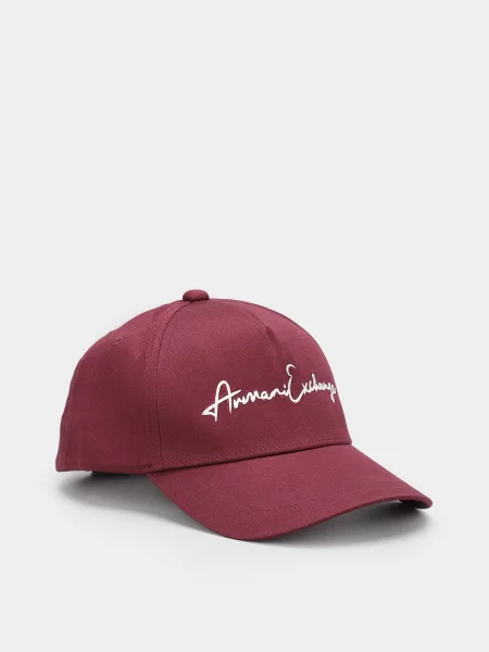 Кепка Armani Exchange бордовая