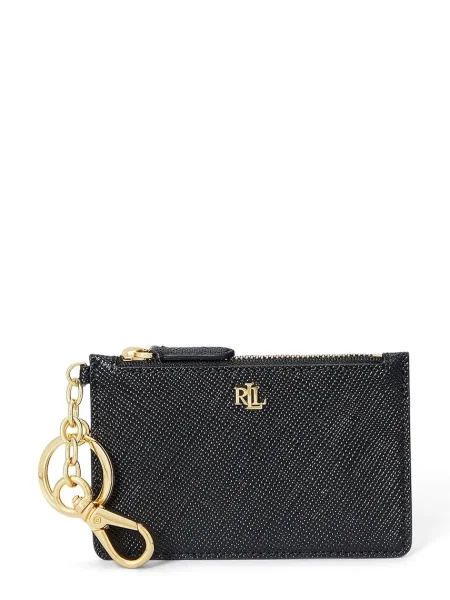 Кожен портфейл Lauren Ralph Lauren черно