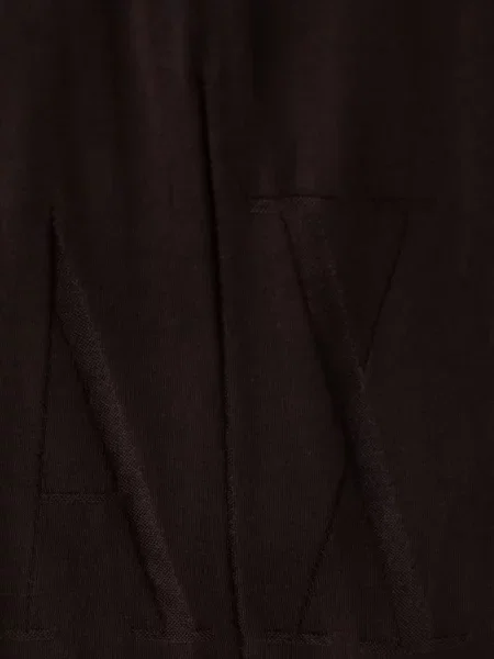 Fular Armani Exchange cu broderie maro