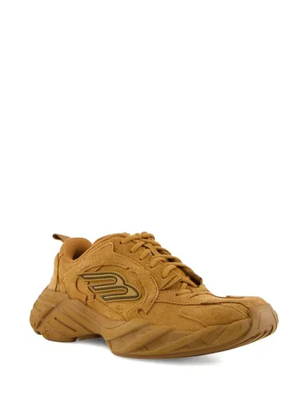 Sneakerși Balenciaga din piele de căprioară maro