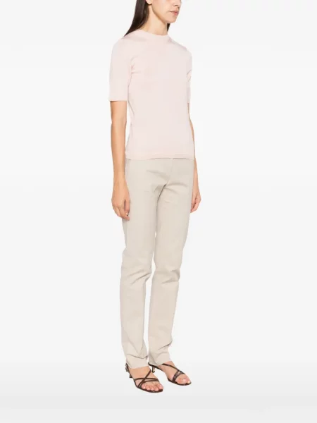 Scurt tricou Max Mara tricotate roz