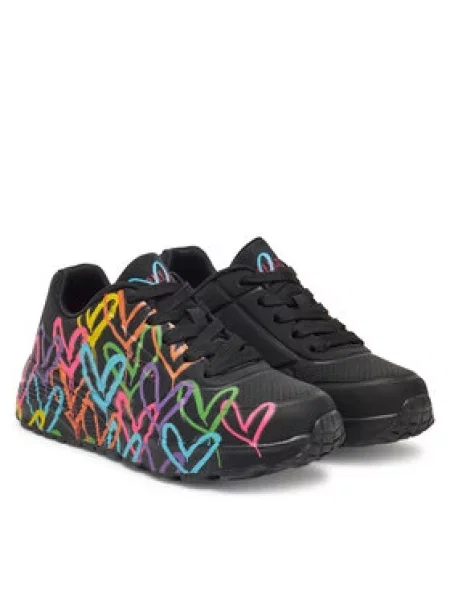 Skechers Sneakersy Uno Lite-Spread The Love černá