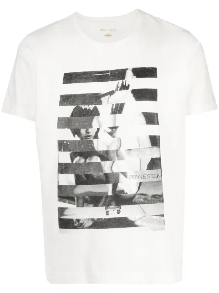 Tricou Private Stock alb