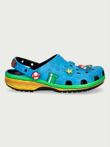 Crocs papucs papucs Classic Super Mario Core Clog kék
