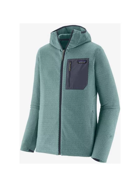 Bluza z kapturem Patagonia R1 Air Full Zip S niebieska