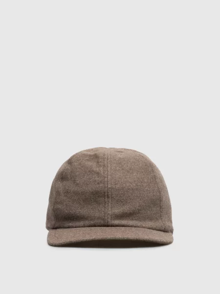 Кепка з вовни Doriani Cashmere коричнева