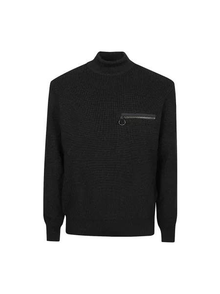 Sweter Alexander Smith skórzany czarny