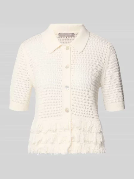 Koszulka dzianinowa z frędzlami Christian Berg Woman Selection