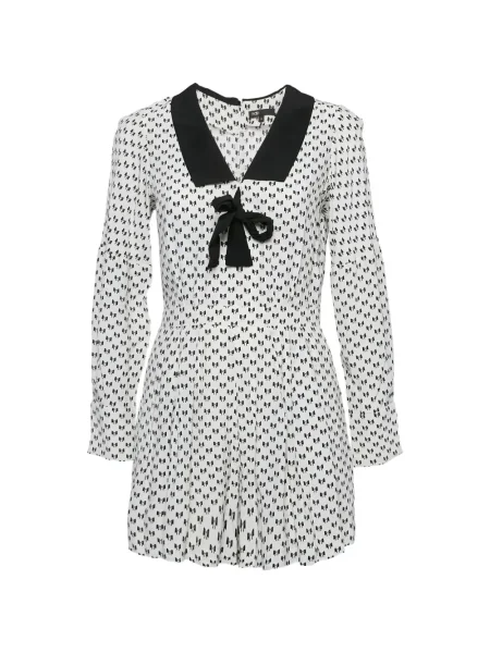 Salopetă Maje cu funde alb